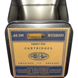 44 SW RUSSIAN: Reproduction boite cartouches (vide) CANADIAN INDUSTRIES LIMITED 8937429