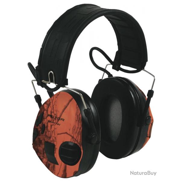 CASQUE LECTRONIQUE PELTOR SPORT TAC BLAZE + KIT GEL