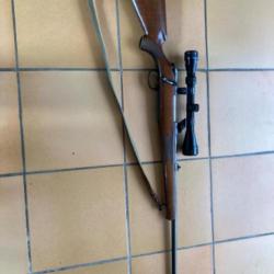 Vends CARABINE 7x 64 avec optique, déclarée au fichier SIA, en parfait état de fonctionnement.