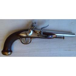 Magnifique et rare pistolet silex d'officier modèle 1816