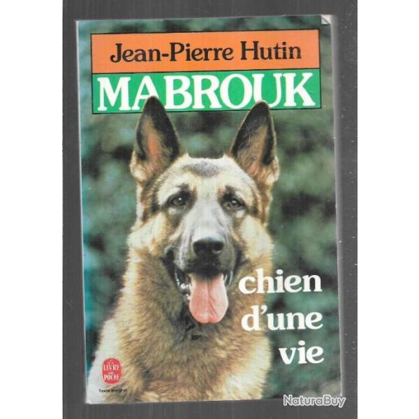 mabrouk chien d'une vie de jean-pierre hutin  livre de poche