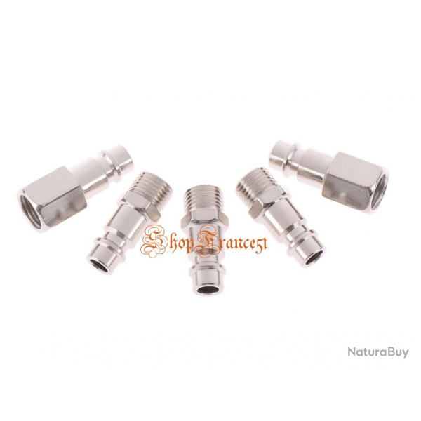 X5 raccords rapide d'air comprim male/femelle