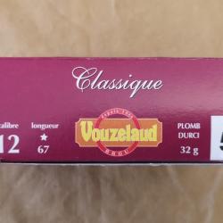 Cartouches Vouzelaud Classique Grand Culot cal. 12/67 N°5 DESTOCKAGE!!!