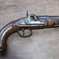 Pistolet à silex modifié percussion Cal.15mm Louis XVI