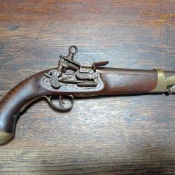 Belle reproduction de Pistolet à silex de cavalerie espagnole - gardes du corps du roi - TBE