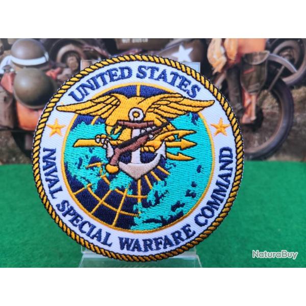 Patch brod  coudre ou  coller au fer  - Navy Seal - 85 mm