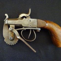 Très beau pistolet éprouvette à percussion 19 ème siècle