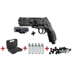 Pack Revolver 11 J Walther T4E HDR 50 + 5 Co2 + 50 Balles + Malette + lampe laser -Livraison Offerte