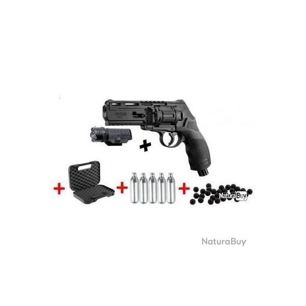 Pack Revolver 11 J Walther T4E HDR 50 + 5 Co2 + 50 Balles + Malette + lampe laser -Livraison Offerte