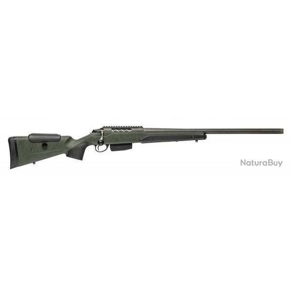 CARA.  VERROU TIKKA T3X SUPER VARMINT TUNGSTEN CERAKOTE VERT CAL. 6,5 PRC DROITIER 5+1CPS 60CM CAN