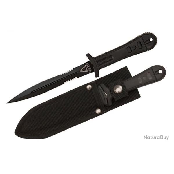Couteau de botte UNITED CUTLERY - Special Agent Stinger - Lame noire 123mm