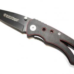 Couteau Pliant Smith&Wesson ExtremeOps noir et rouge