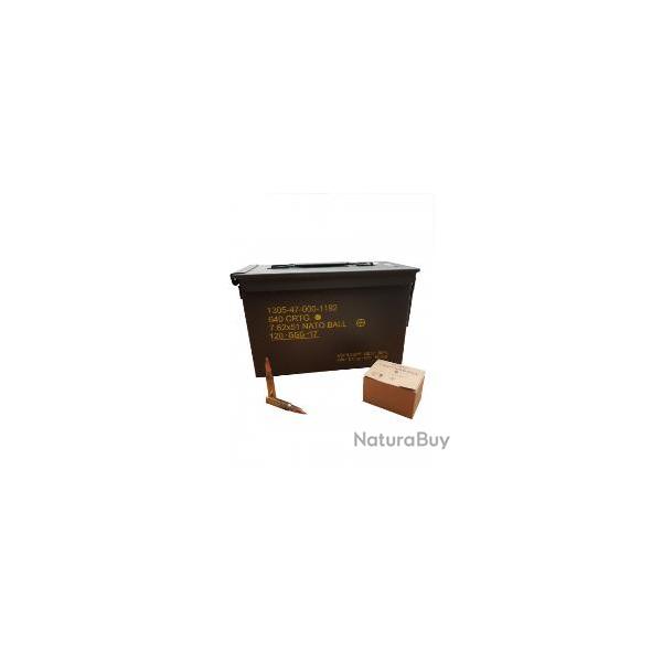 Caisse 640 munitions GGG 308 WINCHESTER FMJ 147GR 
