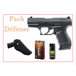 Pack Pistolet ALARME WALTHER P99 SV CAL. 9 MM PAK + holster + 50 cart + aérosol