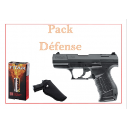 Pack Pistolet ALARME WALTHER P99 SV CAL. 9 MM PAK + 50 cart + holster