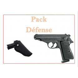 Pack Pist. ALARME WALTHER PP CAL. 9 MM PAK BRONZÉ + holster