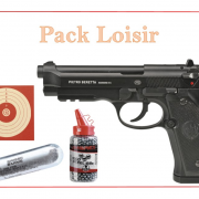 Pack Pistolet Elite II CO2 4.5mm Beretta + Lunettes + Billes - TOM