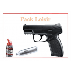 Pistolet CO2 TDP 45 UMAREX + 1500 Plombs Ronds + 5 capsules CO2 Pack Loisir
