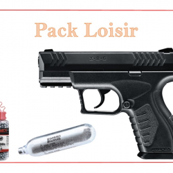 Pistolet CO2 XBG UMAREX + 1500 Plombs Ronds + 5 capsules CO2 Pack Loisir