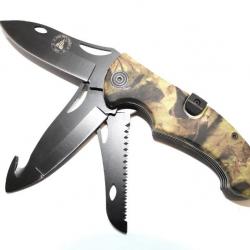 Couteau pliant Multifonctions Xingwen forest camouflage