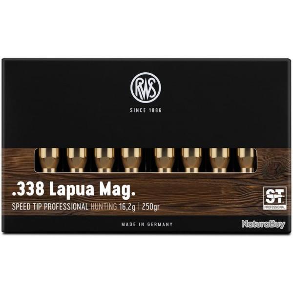 Munitions RWS Cal.338 Lapua Mag Speed tip Professional par 20