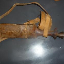 Long coutelas Afar ou Issa ( Djibouti ) - bois et cuir - XIX° siècle