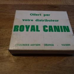 Boite Vintage Publicitaire ROYAL CANIN armurerie MEYSON de 10 cartouches cal.12