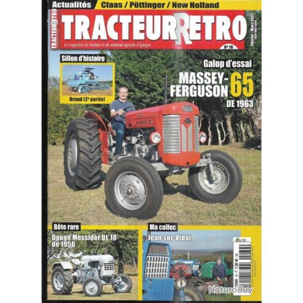 tracteurrtro 79 fvrier mars 2021 , massey-ferguson 65 de 1963, lanz, messidor, braud, hurlimann