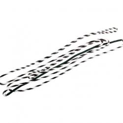 Cordes d'arcs Flex Archery Fast Flight Trad. Flemish 62" Black/White 18