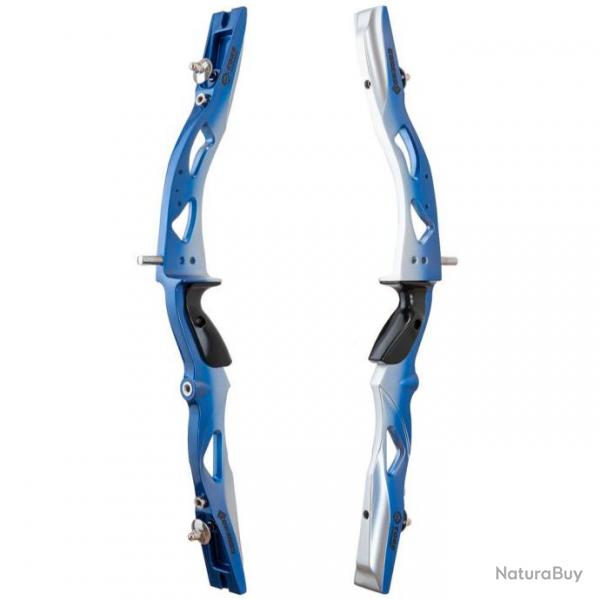 Poigne recurve Core Gonexo bicolore RH 25" Fade blue to silver