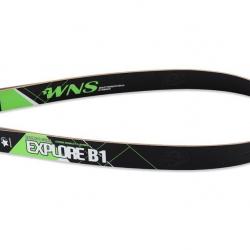 Branches recurve WNS Explore-B1 en fibre de verre et bambou 66" (28 lbs) si poignée 25" - 64" (30