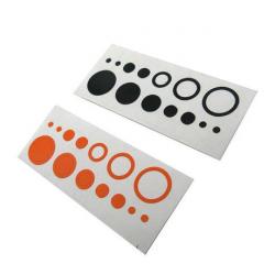 Planche d'autocollants pour scope Mybo Ten Zone Orange/black