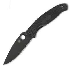 SPY C142PBBK-Couteau de poche Spyderco Resilience noir