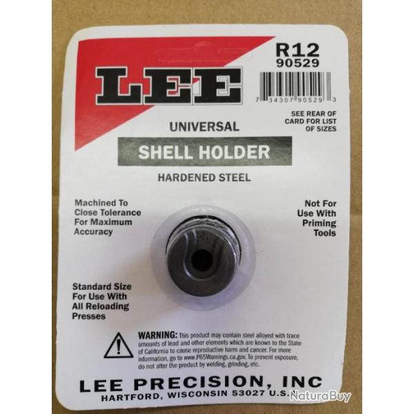 shell holder lee 12 R12 N12 pour 22 ppc, 6 ppc, 7.62x39...