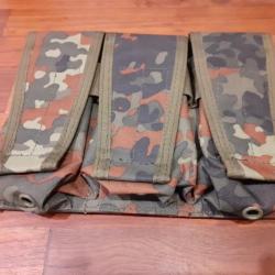 Porte chargeur flecktarn - camouflage allemand - capacité 3 ou 6 chargeurs