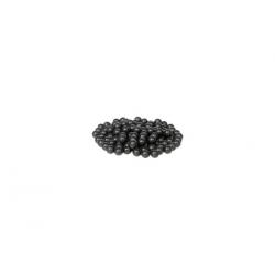 100 Balles Caoutchouc Durci avec Métal T4E Cal.50 RubberSteel Noir Airsoft Diamètre 13 mm