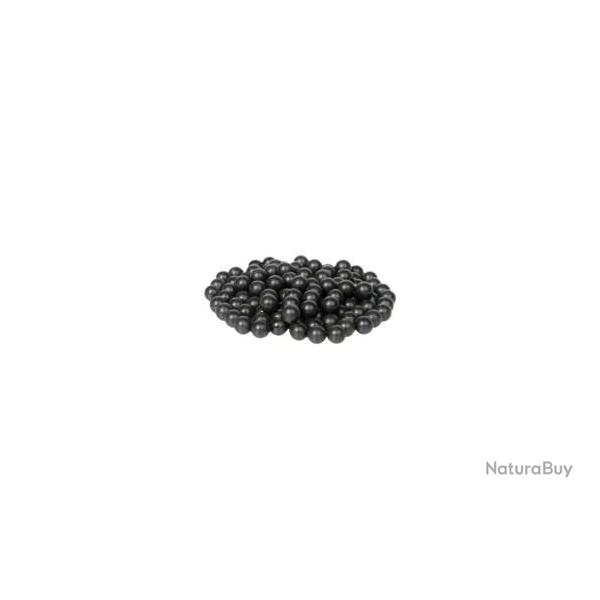 100 Balles Caoutchouc Durci avec Mtal T4E Cal.50 RubberSteel Noir Airsoft Diamtre 13 mm