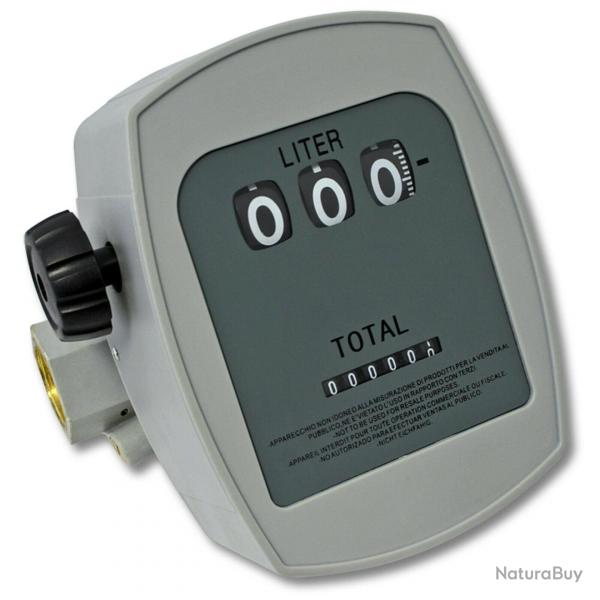 Compteur diesel ou fuel 3 bar 10-60l/min raccords 1" prcision 1% 16_0002520