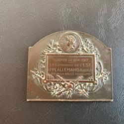 Medaille (Bronze) GUERRE 1914-1917 La Compagnie de l'Est (Chemin de fer)