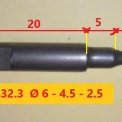 PERCUTEUR L 32.3 Ø 6 - 4.5 - 2.5