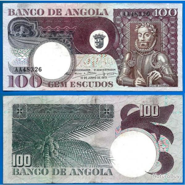 Angola 100 Escudos 1973 Escudo Afrique Billet Colonie Portugal