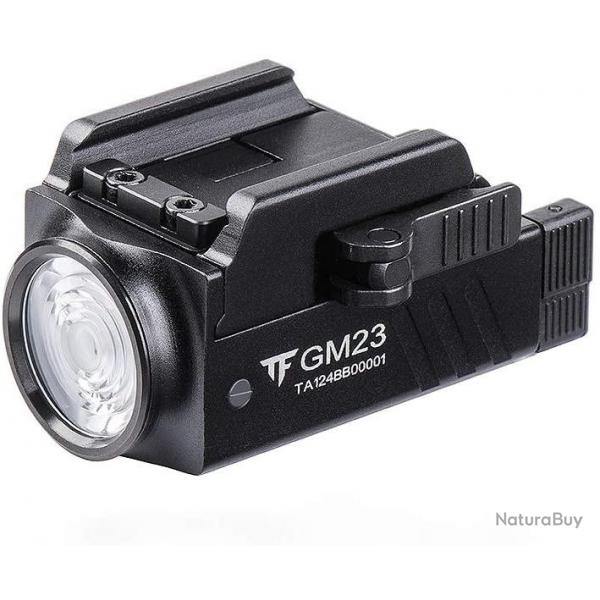 Lampe Pistolet Tactique Militaire Lumire Pour Chasse Rail Pictinny Glock 17/19/20/22 800LM LED