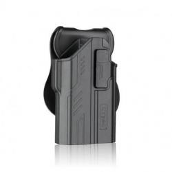 Holster Glock 17 R-Defender avec Lampe | NOIR | CYTAC