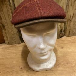 CASQUETTE pure Laine plate, couleur: bordeaux marque: LOVERGREEN