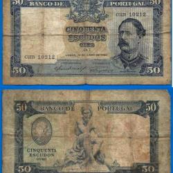Portugal 50 Escudos 1955 De Mello Europe Billet Escudo