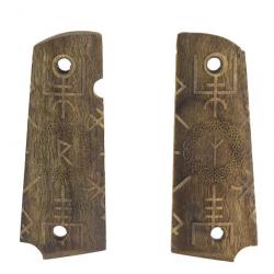 Plaquettes de crosse Runes pour Colt 1911 (Cybergun)