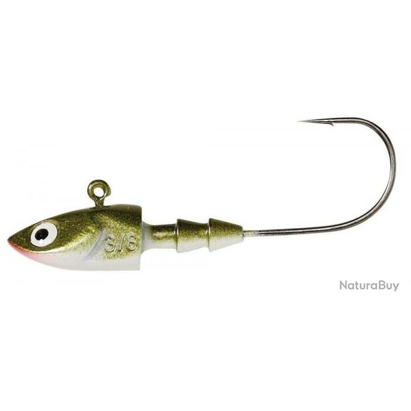 TETE PLOMBEE DEEP JIG OLIVE PEARL 7gr