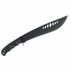 Machette Bolo Jungle avec fourreau Lame courbe et pointue Longueur totale 44cm lame 30.5cm