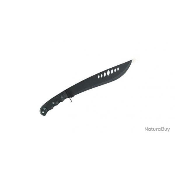 Machette Bolo Jungle avec fourreau Lame courbe et pointue Longueur totale 44cm lame 30.5cm