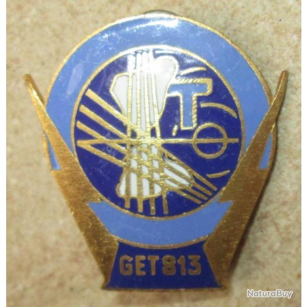 813 G.E.T, mail, bleu, attache type Pin's
